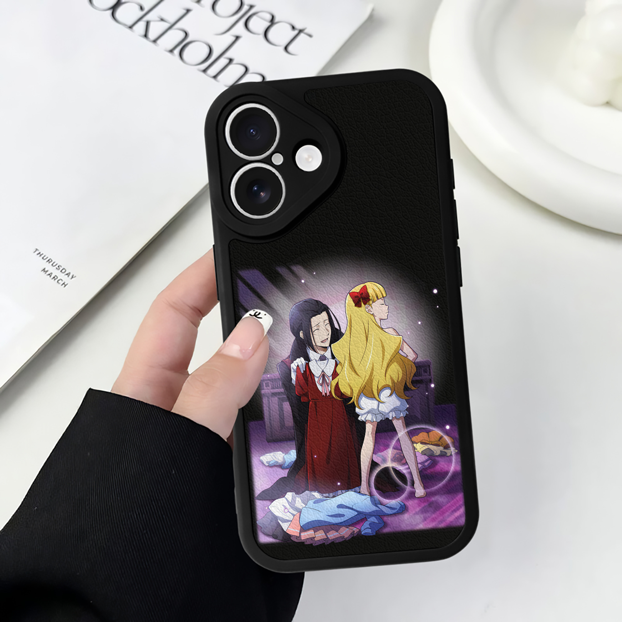 （画像用） 文豪ストレイドッグス Bungo Stray Dogs 【iPhone 16シリーズ対応】シリコンスマホケース（レザー調） 材質：シリコン